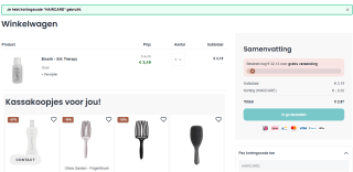 10% extra korting op haarverzorging bij Haarshop