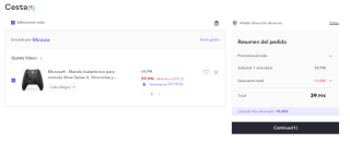 Microsoft Mando inalámbrico Xbox + cable USB-C por 39.99€