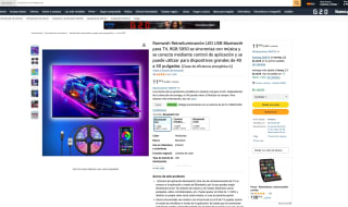Retroiluminación LED Romwish USB Bluetooth para TV por solo 7,19€