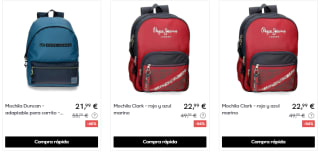 Pepe Jeans estuches y mochilas colegio desde solo 2,99€