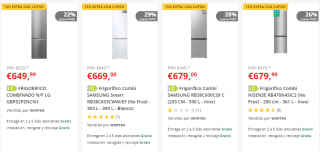 15% EXTRA descuento en Aspiradoras y frigoríficos en Worten