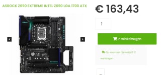 ASRock Z690 Extreme Moederbord voor €163,43 bij Sicomputers