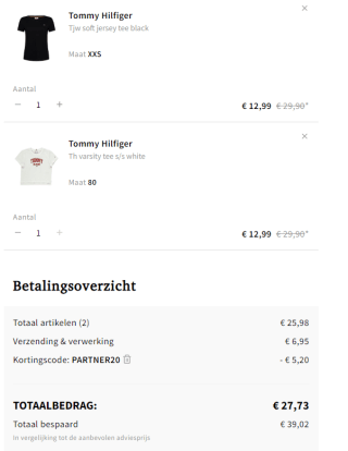 Otrium kortingscode voor 20% extra korting op alles van Tommy Hilfiger in de sale