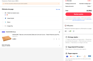 Tabla de cortar para cocina MAXHOME 38x26,5cm por solo 10,98€
