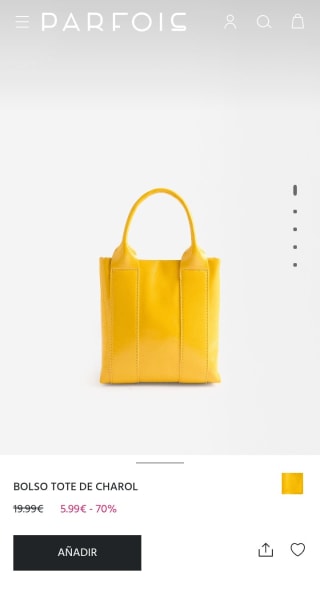 Bolso Tote de charol por 5,99€.