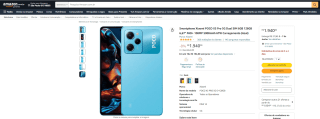 Smartphone da Xiaomi, modelo POCO X5 Pro de 128GB - R$ 1.940