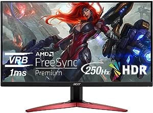 Monitor Acer Nitro 24.5" FHD 250Hz por $3,082 en Amazon