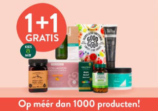 1+1 gratis op meer dan 1000 producten bij Holland & Barrett