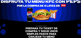 Menú KFC gratis con Día y Pepsi