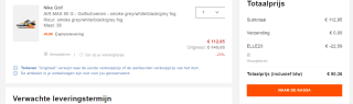 Nike Air Max 90 G Golfschoen voor €90,36 dmv code bij Zalando