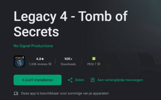 Legacy 4 - Tomb of Secrets voor Android gratis