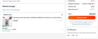 Ryzen 7 5800X3D por solo 239,54€