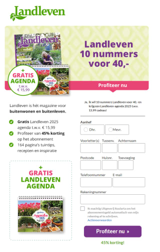 Gratis agenda bij Landleven abonnement