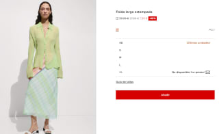 Falda larga estampada para Mujer por 7.99€