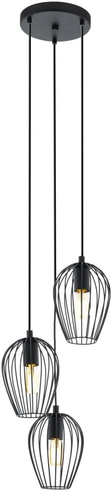 EGLO Newtown Hanglamp - E27 - 70 cm - Zwart voor €47,99 bij Amazon