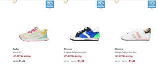 10% extra korting op sale en op de nieuwe collectie 20% korting bij Schuurman schoenen