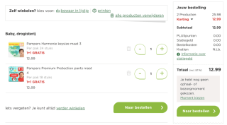 2 pakken Pampers voor slechts €1 (ipv €26)