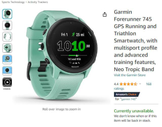 Win a Garmin Forerunner 745 GPS running and triathlon smartwatch from Amazon for £184