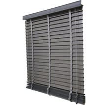 SOLUNA Houten jaloezie 50 mm grijs 100x175 cm voor €24,95 bij Hornbach