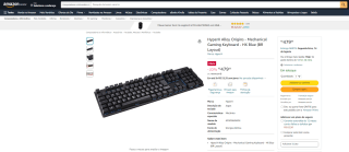 Teclado Gamer da HyperX Alloy Origins - R$ 479,99