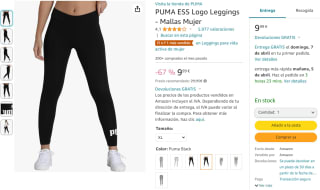 Leggings PUMA ESS Logo talla XL por 9,99€