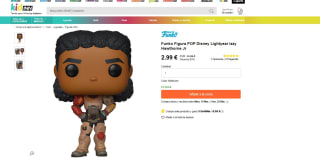 Figura Funko Pop Disney Lightyear Izzy Hawthorne Jr por 2,99€