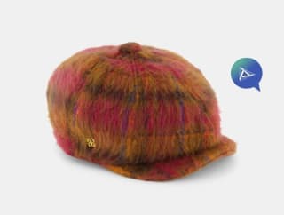 Tintoretto Gorra cuadros mujer por 9,99€.