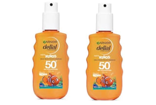 2 Botes de GARNIER DELIAL Spray Solar Muy Alta Protección FPS50+ EcoDiseñado Para Niños De Nemo Muy Resistente Al Agua y Antiarena 150 ml por 18.52€