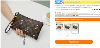 Bolso de lona y carteras de Mickey Mouse desde solo 3,47€ en Temu