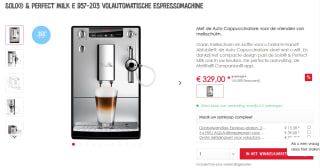 Melitta Caffeo Solo Perfect Milk E 957-103 - Espressomachine voor €329 bij Melitta