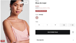 Blusa de mujer Pieces para Mujer por 5.24€