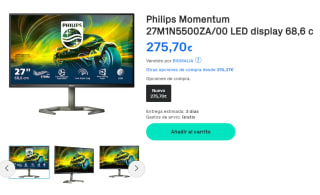 Monitor Gaming Philips 27M1N5500Za 27'/ Qhd/ 1Ms/ 170Hz por 275,70€