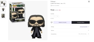 Funko Pop! Matrix Neo por 9,90€ en Miravia