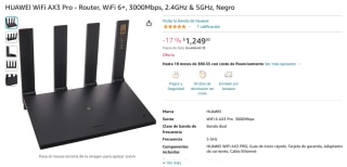 Router HUAWEI WiFi AX3 Pro por $1,249 en Amazon