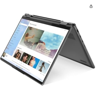 Ordenador Portátil Convertible Táctil 14" Lenovo Yoga 7 Gen 7 de 2.2K 60Hz (AMD Ryzen 7 6800U, 16GB RAM, 512GB SSD, AMD Radeon 680M Graphics, Windows 11 Home) Gris - Teclado QWERTY Español por 899€