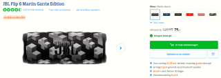 JBL Flip 6 Martin Garrix Edition voor €79 bij Cool Blue
