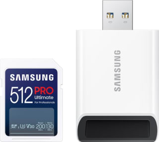 Samsung PRO Ultimate SD Card 512GB + USB-kaartlezer voor €35,89 ij Bol