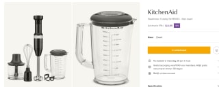 KitchenAid Staafmixer 5-delig 5KHBV83 voor €124,95 bij de Bijenkorf