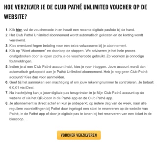 Pathé (spaar)actie van de Albert Heijn voor een 2e gratis bioscoopkaartje