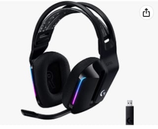 Logitech G733 LIGHTSPEED Auriculares con Micrófono Inalámbricos para Gaming con Diadema con Suspensión, LIGHTSYNC RGB, Tecnología de Micrófono Blue VO!CE, Ligeros, 29h de batería por 98,40€