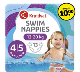 Kruidvat zwemluiers 1+1 gratis