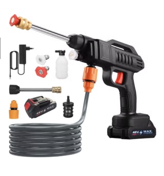 Pistola de agua Inalámbrica pulverizada 1500W con 2 baterías por solo 14,90€