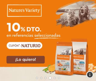 -10% de Descuento en Nature's Variety.