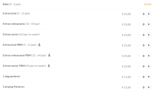 Tickets voor €25 voor Pairi Daiza België