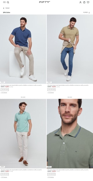 -20% de Descuento Extra en Polos y Bermudas desde Fifty.