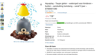 AquaPlay Mol Watersproeier voor €19,31 bij Amazon