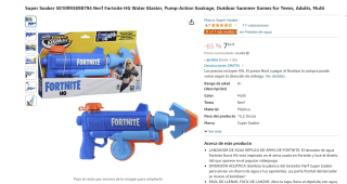 Nerf Fortnite HG Water Blaster por 7,62€