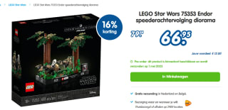 LEGO Star Wars - Endor™ Speeder Chase Diorama voor €66,95 bij Misterbricks