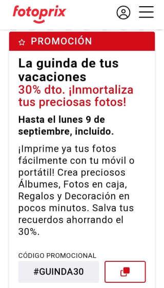 -30% de Descuento en Fotoprix.