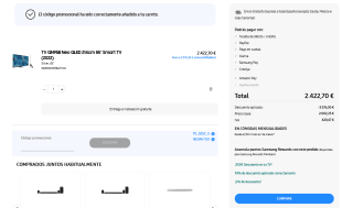 Samsung TV QN95B Neo QLED 85" 2022 por 2.422,70€
